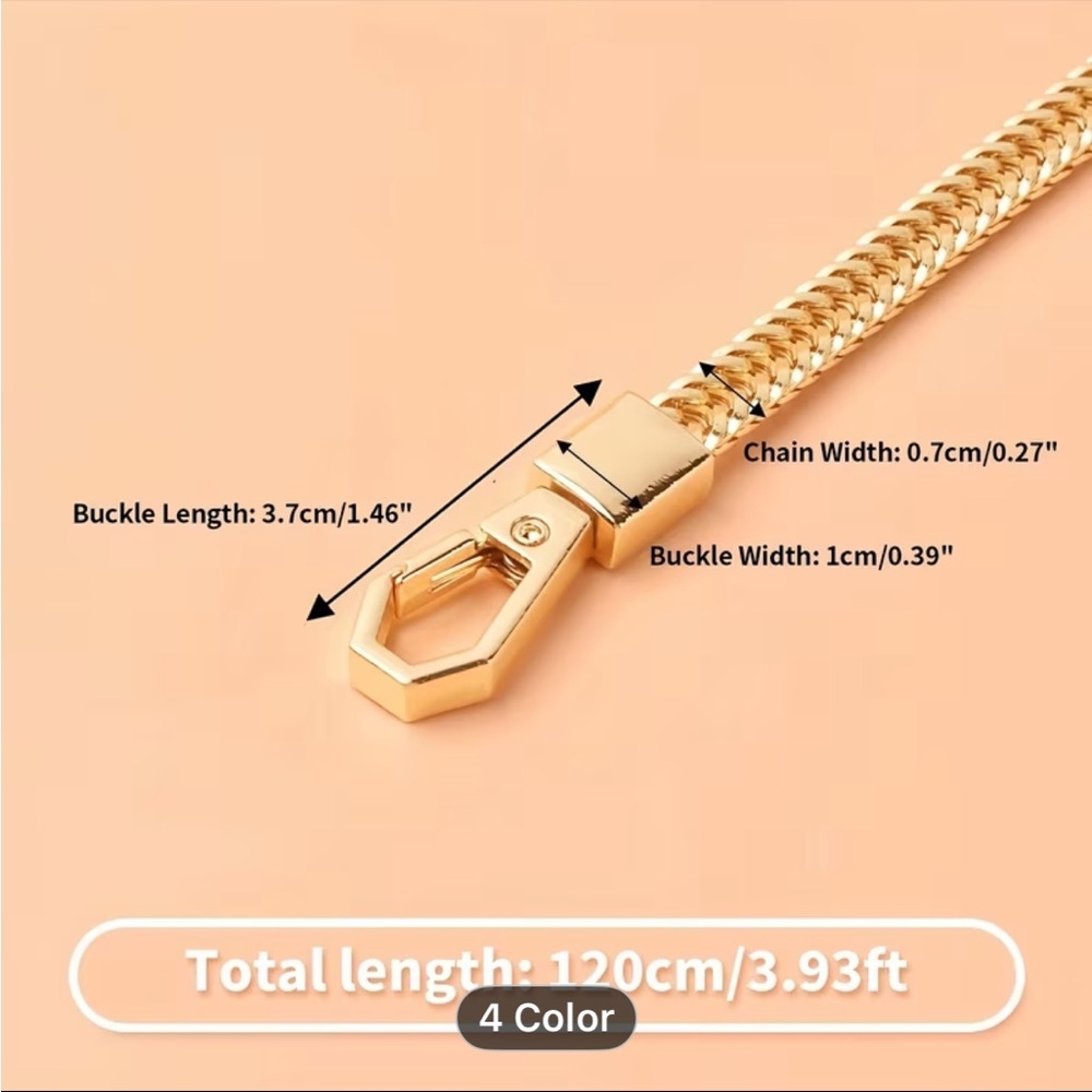 Gold Tone Chain for Handbag - Picture 3 of 5